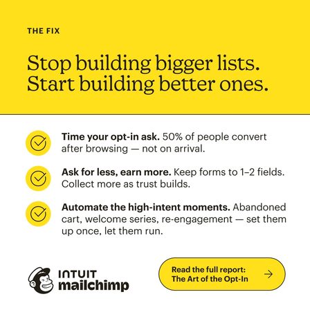 Mailchimp carousel ad, frame 5 of 5