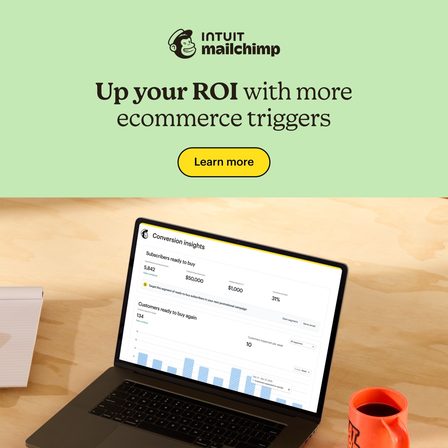 Mailchimp carousel ad, frame 3 of 6