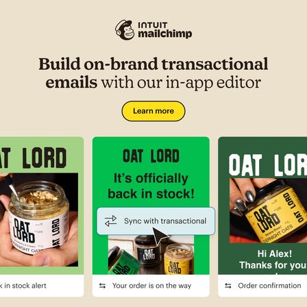 Mailchimp carousel ad, frame 6 of 6