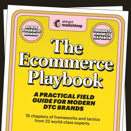 Mailchimp carousel ad, frame 1 of 5
