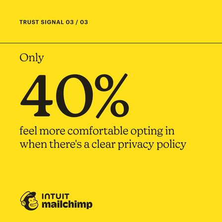 Mailchimp carousel ad, frame 4 of 5