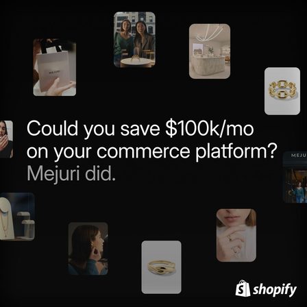 Shopify carousel ad, frame 1 of 5