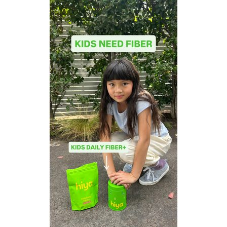 A UGC ad reading "kids need fiber" over a photograph of a child outdoors