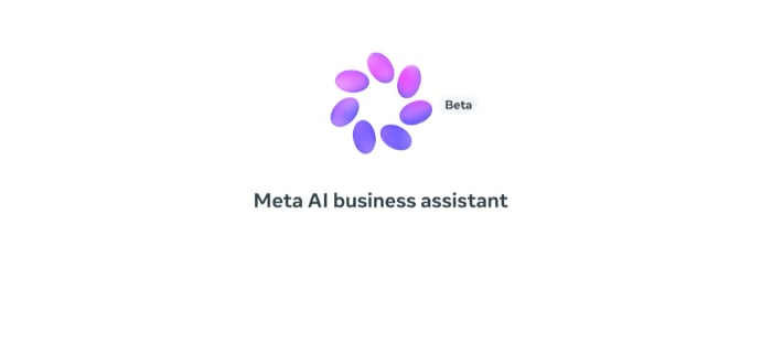 Meta's own graphic for the Meta AI business assistant with a Beta label, from its 6 October 2026 newsroom post