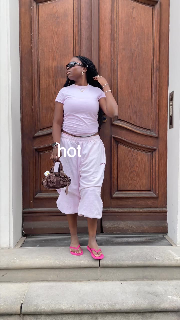 An e.l.f. Cosmetics creator ad on Meta: a woman posing at a front door with the caption hot