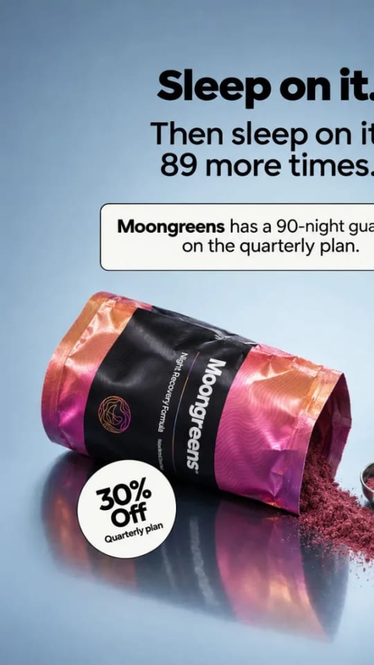A Selzee ad for Moongreens sleep gummies, cropped to 9:16