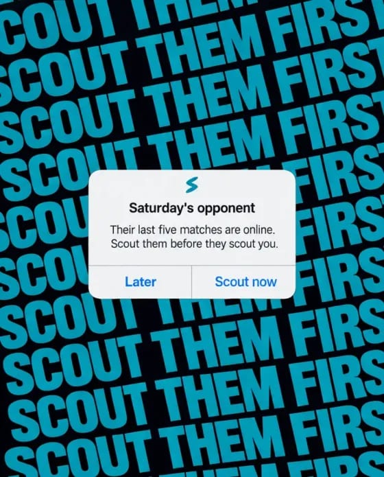 A Selzee ad for SmashVision with a scouting notification