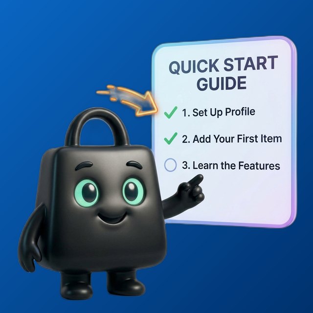 Selzy, the Selzee mascot, pointing at a quick start guide, as a LinkedIn profile photo
