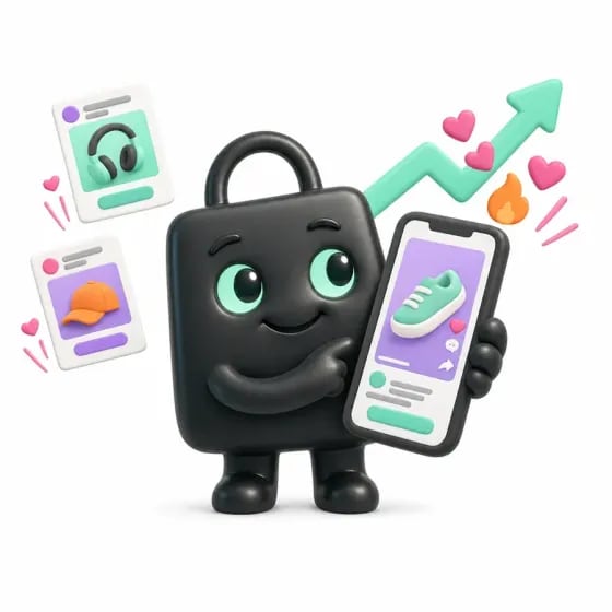 Selzy, the Selzee mascot, watching a post climb on a phone