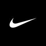 Nike's Pinterest profile picture: the white swoosh on black