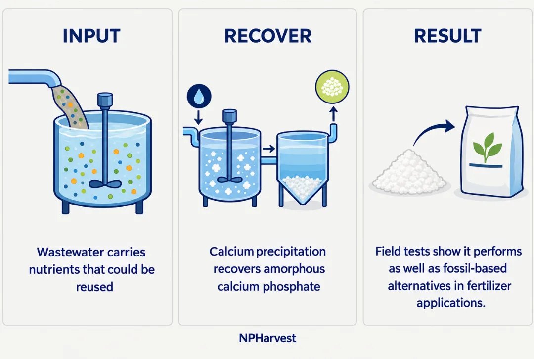 A landscape static ad Selzee made for NPHarvest: input, recover and result in three panels
