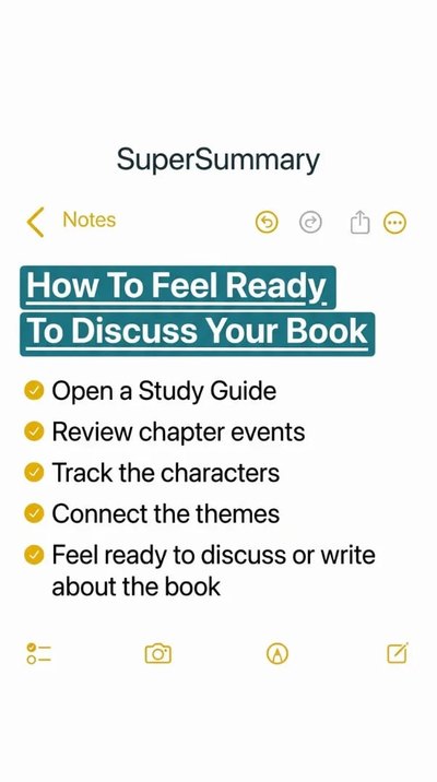 A vertical Selzee ad for SuperSummary made as a phone notes checklist
