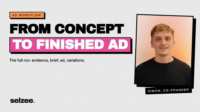 Selzee video: From concept to finished ad
