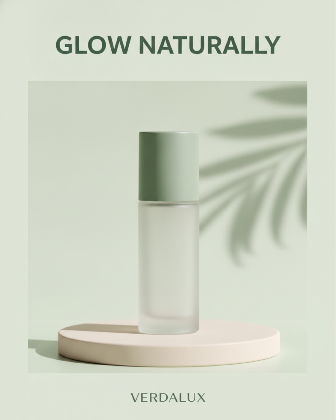 An Instagram ad for Verdalux: Glow Naturally