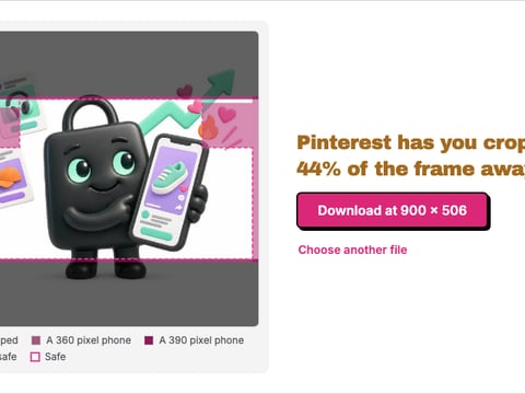 Pinterest Banner Size Checker preview