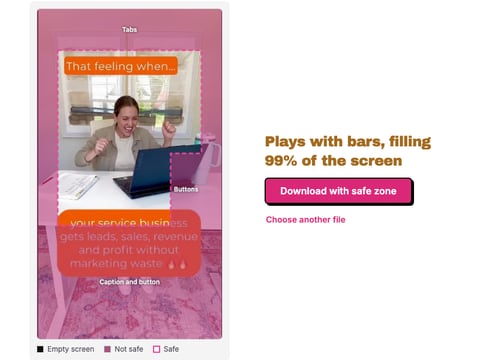 TikTok Safe Zone Checker preview